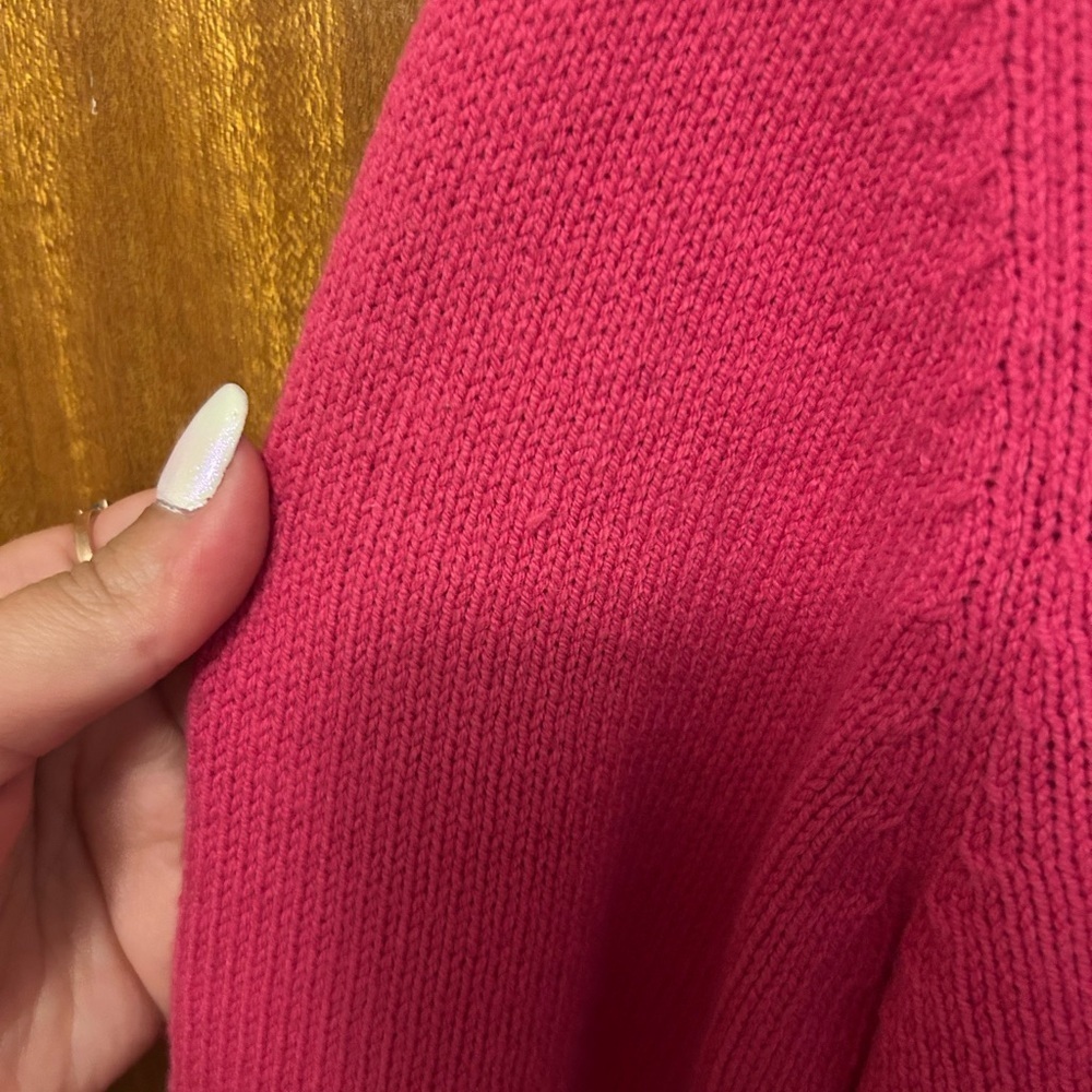 Betsey Johnson Pink Marilyn Monroe Cropped Cardigan Sweater Y2K - Picture 5 of 6